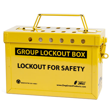 ZING Group Lockout Box (Yellow)- Model 6061Y
